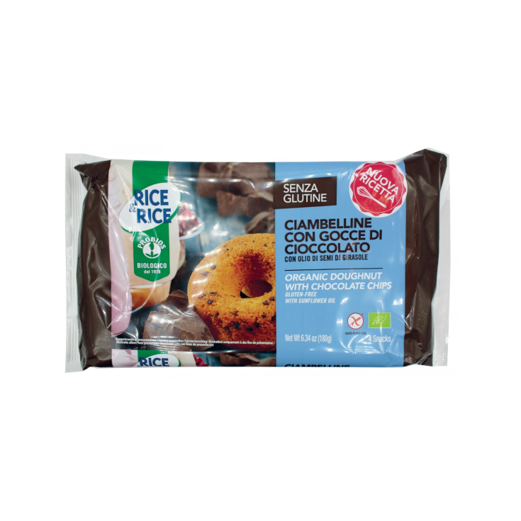 Ciambelline con Gocce di Cioccolato Rice&Rice 4x45g