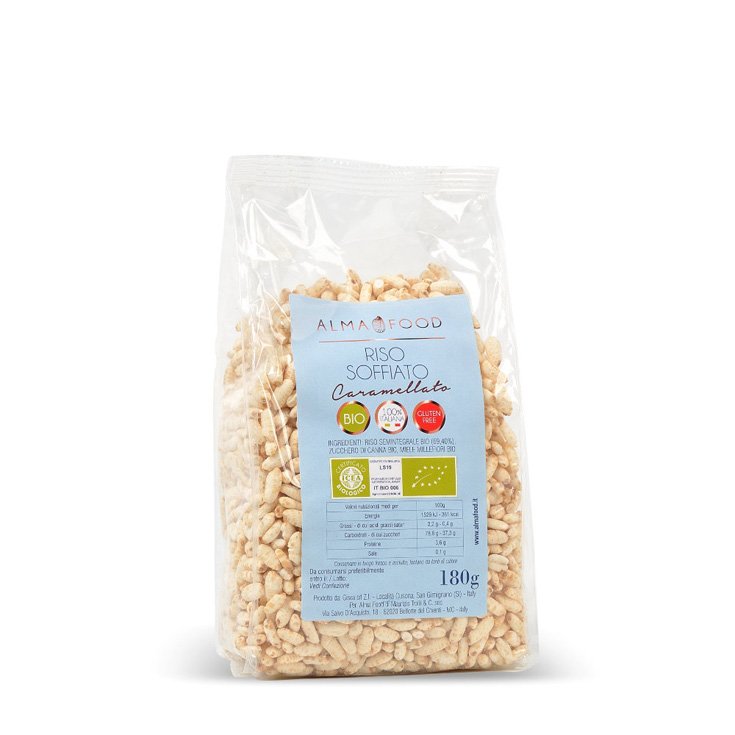 Riso Soffiato Caramellato Alma Food&reg; 180g