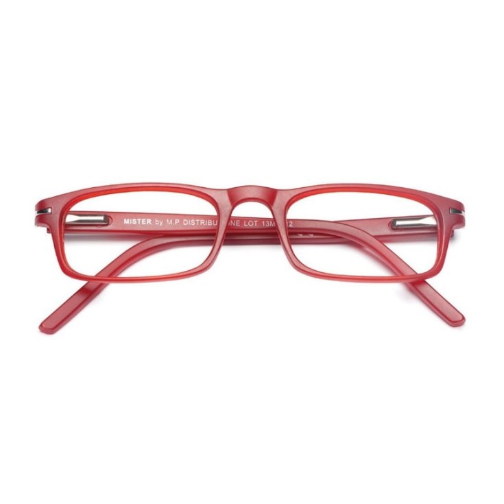Occhiali da Lettura MISTER Rosso +3,50 Twins Silver