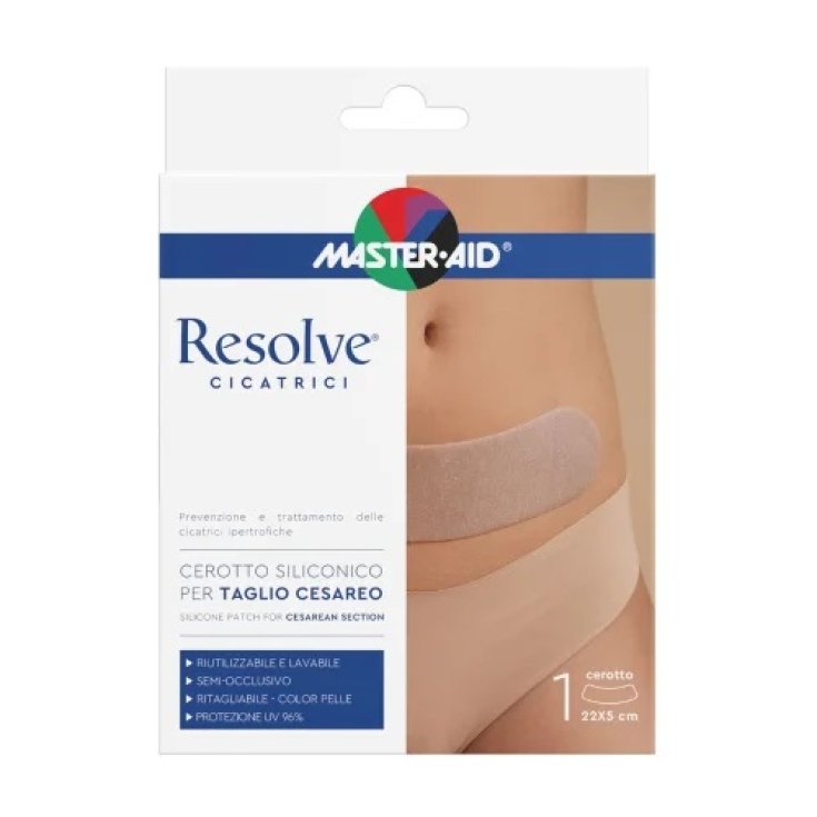 Cerotto Siliconico per Taglio Cesareo 22x5cm&nbsp;Resolve Cicatrici 1 Pezzo