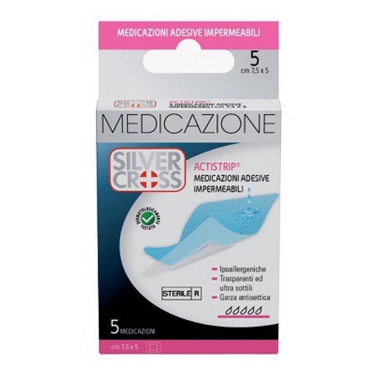 Medicazioni Adesive Impermeabili ActiStrip 7,5x5&nbsp; SilverCross 5 Pezzi