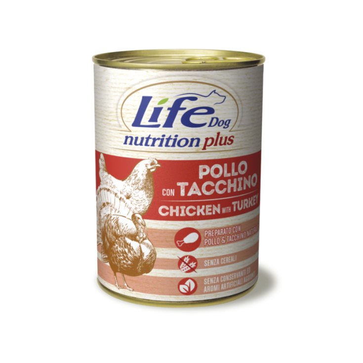 Pollo Con Tacchino Life Dog Nutrition Plus 400g