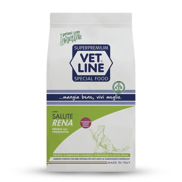 Vet-Line Gatto Salute Rena Maiale Con Prosciutto Olistika da 800 gr