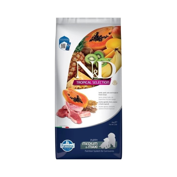 N&D Dog Tropical Selection Lamb And Tropical Fruits Puppy Medium & Maxi Farmina 10kg