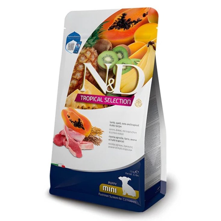 Mini Puppy Dog Food Agnello/Frutti Tropicali Farmina N&D Tropical Selection 5Kg