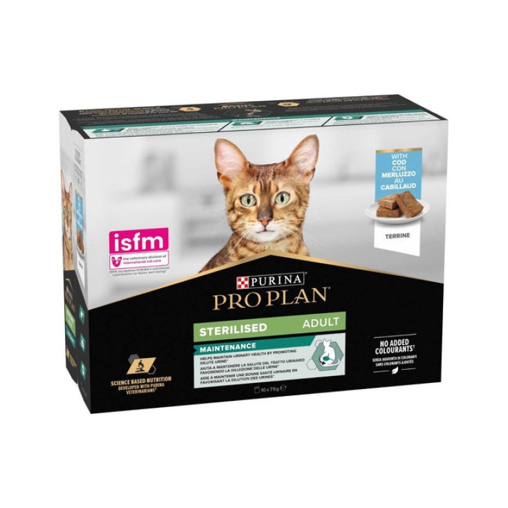 Gatto Sterilizzato Al Merluzzo purina Pro Plan 10x75g