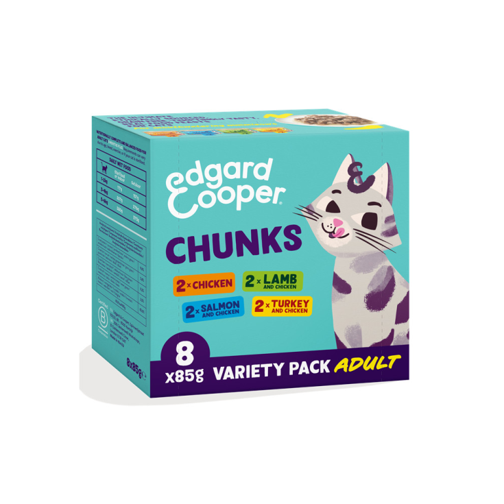 Chunks Variety Pack Edgard&Cooper 8x85g