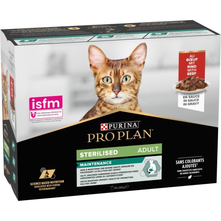 PRO PLAN&reg; Multipack Sterilised Adult Manzo PURINA&reg; 10x85g