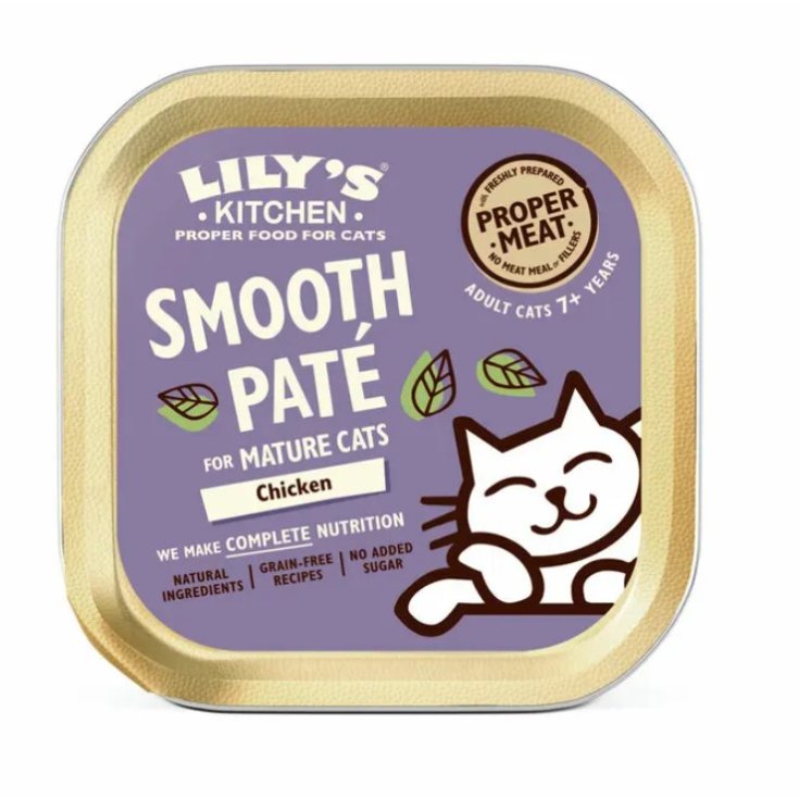 Smooth Pat&eacute; For Mature Cats Chicken Lily's Kitchen 85g