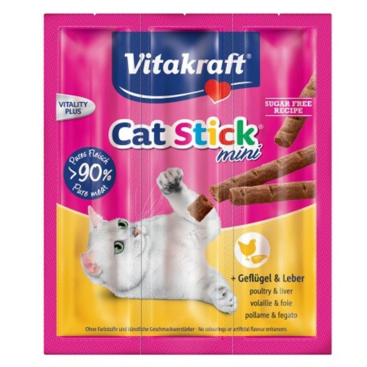 Cat Stick Mini al Pollo e Fegato Vitakraft 3x18g