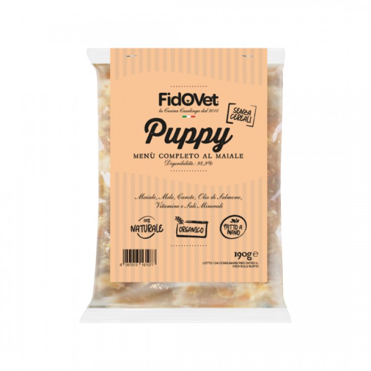 Men&ugrave; Fresco Puppy Maiale FidOVet 4x190g