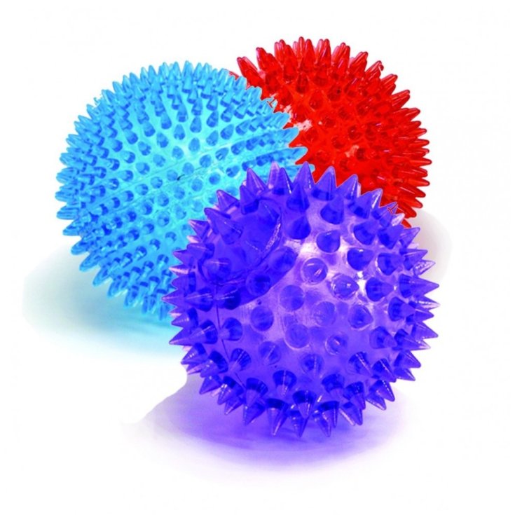 Super Ball Squeak & Light Colori Ass.ti 9cm