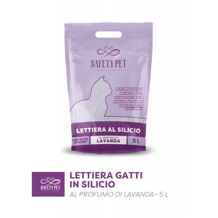 Lettiera al Silicio Profumo di Lavanda Safety Pet 5 L