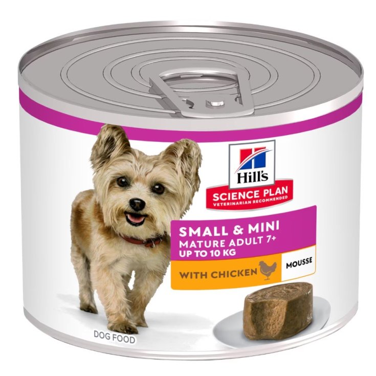 Science Plan Adult Canine Mousse Small&Mini 7+ Pollo Hill's 200g