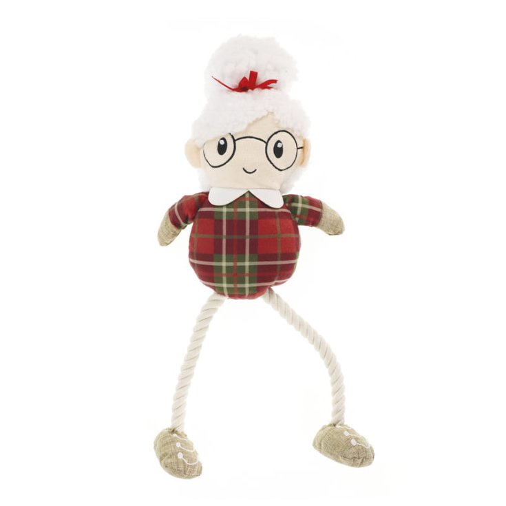 Peluche Natalizio Nonna con Corda 43cm RECORD