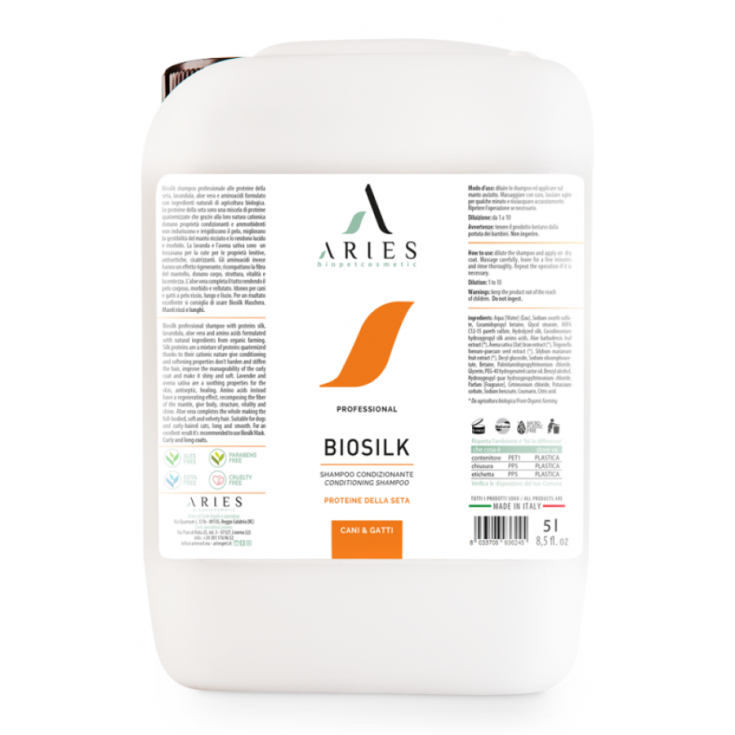 Biosilk Shampoo Rigenerante per Cani e Gatti 5L