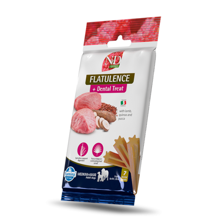 ND Dental Treat Flatulence Medium Maxi Agnello, Quinoa E Yucca Farmina 100g