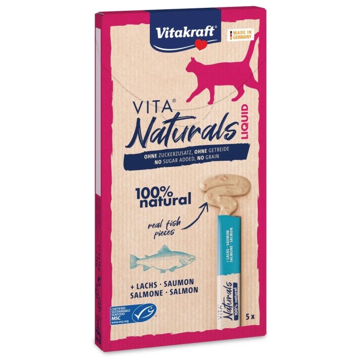 Vita Naturals Cat Snack Liquido Vitakraft 5&times;15g
