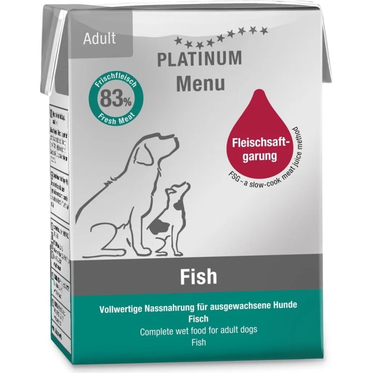 Menu Pesce per Cani Platinum 375g