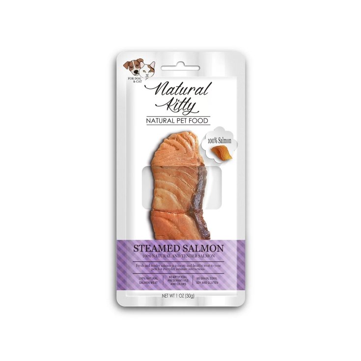 Salmone al Vapore Natural Kitty 25g