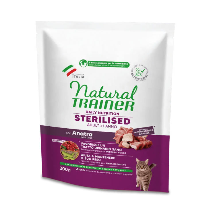 Daily Nutrition Sterilised Adul Cat Anatra Natural Trainer 300g