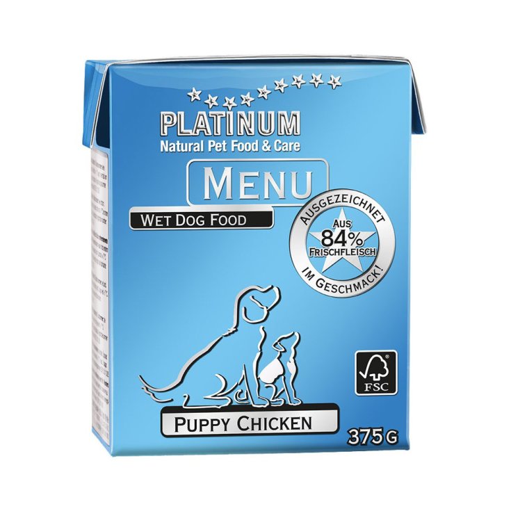 Menu Puppy Chicken Platinum 375g