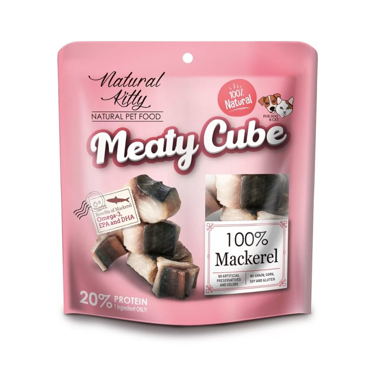 Cubetti di Sgombro Natural kitty 60g
