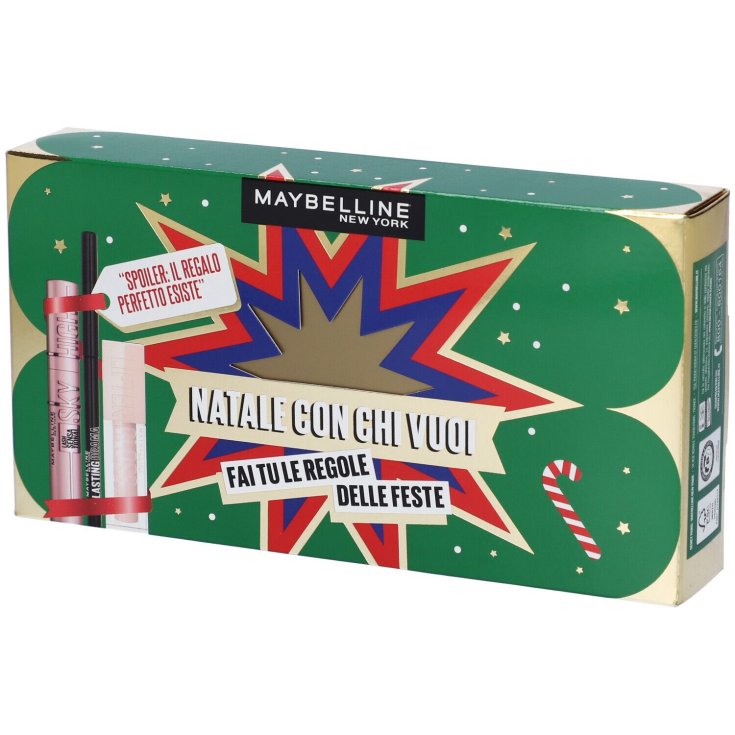 Set Mascara Sky High+Matita Lasting Drama+Lifter Gloss 02 Maybelline New York Cofanetto 2024
