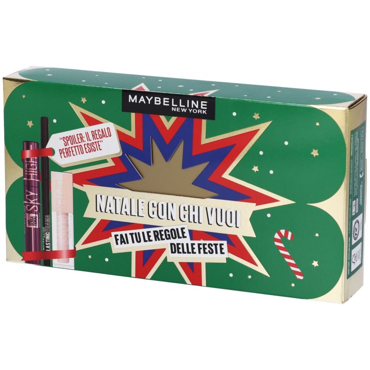 Set Mascara Sky High+Matita Lasting Drama+Lifter Gloss Maybelline New York Cofanetto 2024