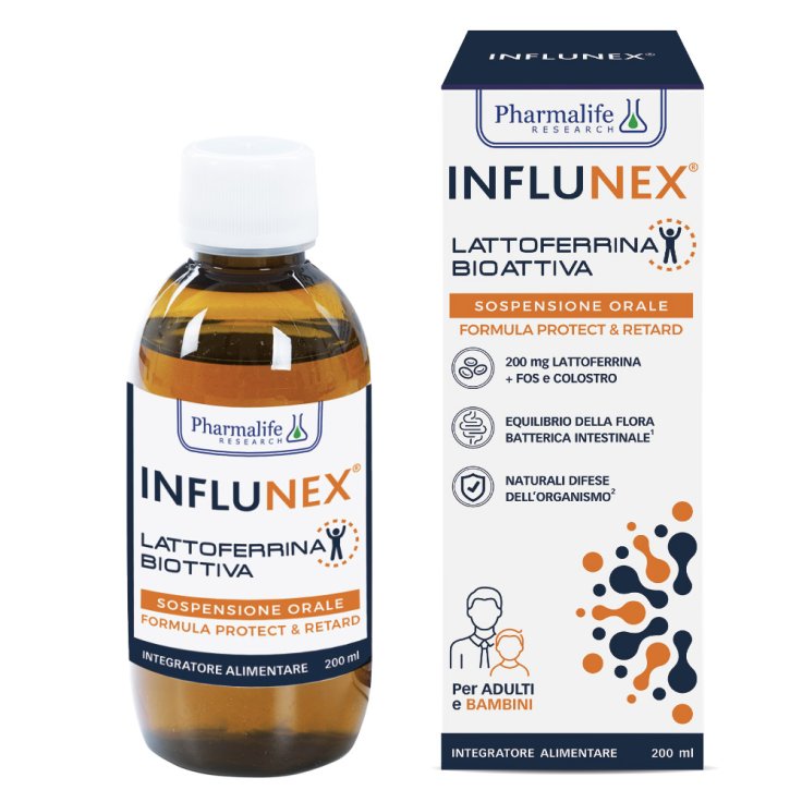 Influnex Lattoferrina Bioattiva Pharmalife Research 200ml