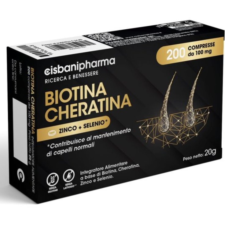 Biotina Cheratina Cisbani Pharma 200 Compresse Da 100mg