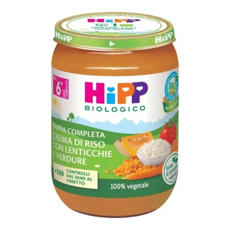 ​​​​​​​Crema Riso Lenticchie Verdure HiPP 190g