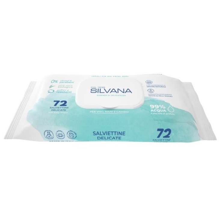 Salviettine Delicate Silvana 72 Pezzi
