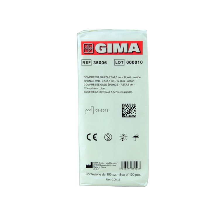 Garza 12strati 20fili 7,5x7,5cm GIMA 1000 Pezzi