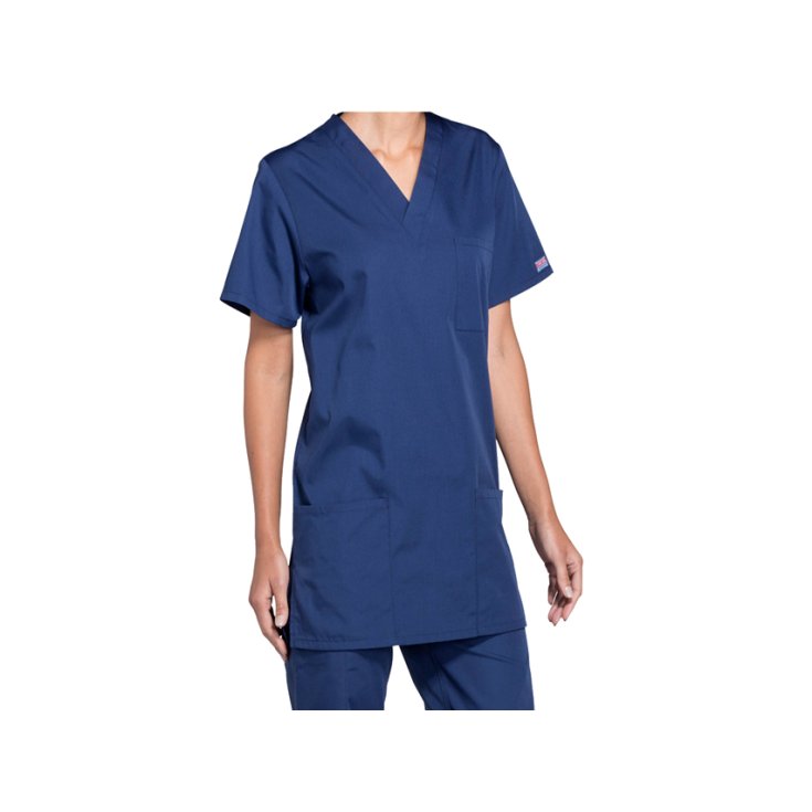 Casacca Scollo A V Cherokee Originals - Unisex XXS - Blu GIMA