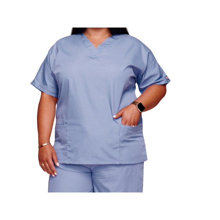 Casacca Scollo A V Cherokee Originals - Donna XS - Celeste GIMA