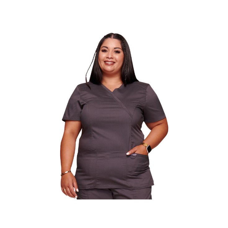 Casacca Finto Incrocio Cherokee Revolution - Donna XXS - Peltro GIMA