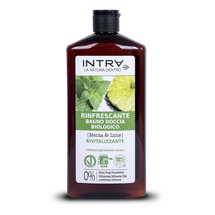 Bagno Doccia Biologico Rinfrescante Menta & Lime Intra 400ml
