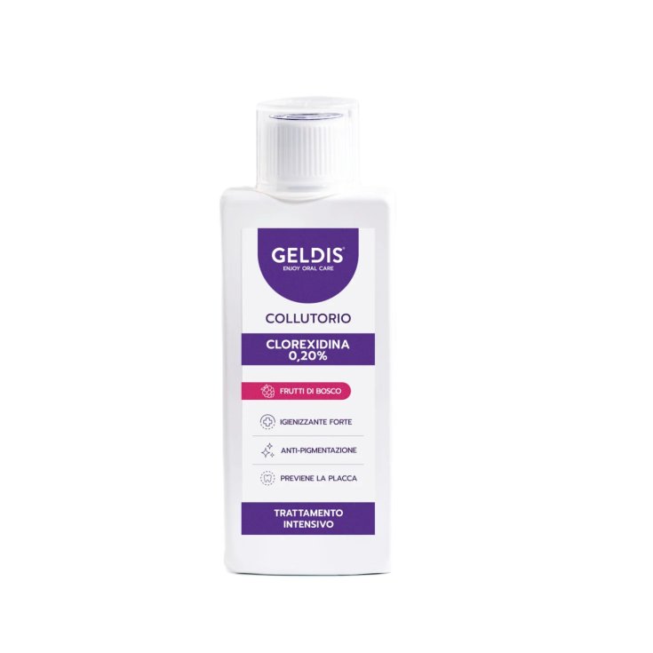Colluttorio Clorexidina 0.20% Frutti di Bosco GELDIS 200ml Colluttorio Clorexidina 0.20% Frutti di Bosco GELDIS 200ml