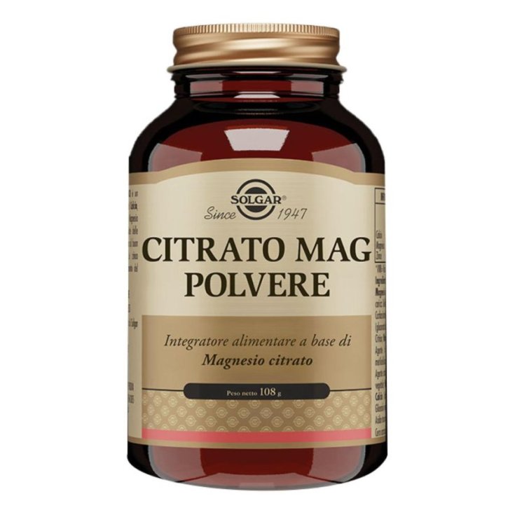 CITRATO MAG POLVERE SOLGAR 108g CITRATO MAG POLVERE SOLGAR 108g