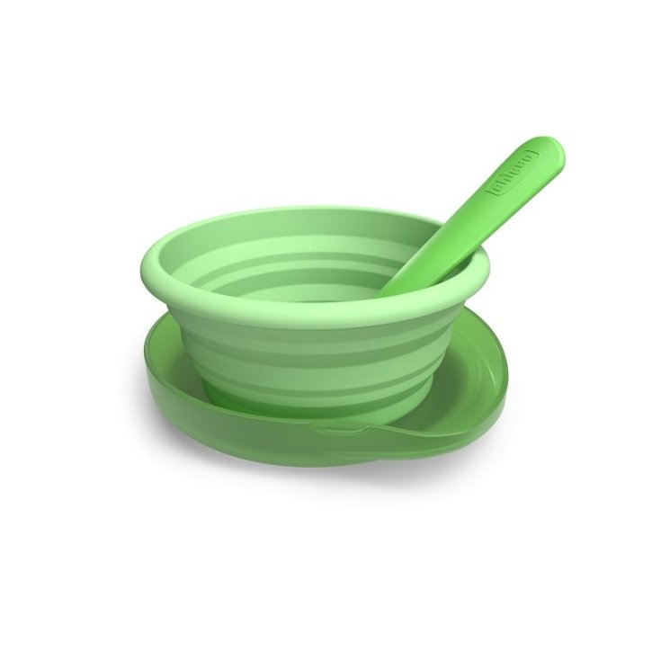 Chicco piattino collassabile silicone con custodia 1 pezzo