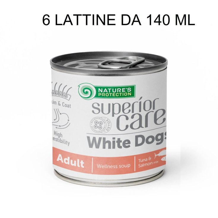 NPSC SOUP WHITE DOG ADULT SALM+TUNA 140