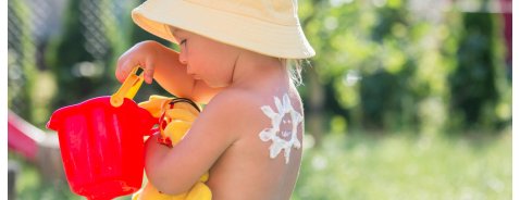 Come curare l'eritema solare nei bambini?