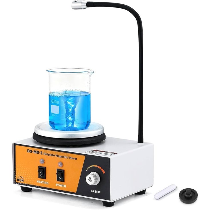 Labsistem Agitatore Magnetico con Piastra Riscaldante Acciaio Inox