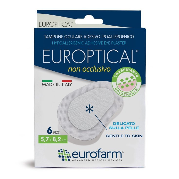 Eurofarm Medicazione Oculare Europtical Adesiva Non Occlusiva 5,7x8,2 cm