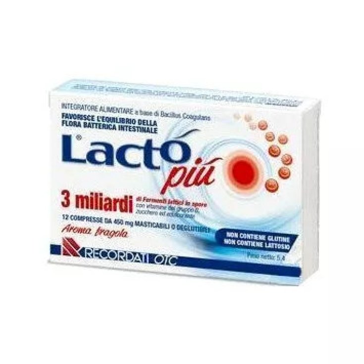 Recordati Lacto Pi&ugrave; 3 Miliardi Integratore Flora Intestinale - 15 Compresse