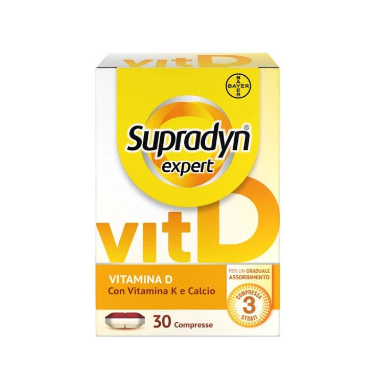 Supradyn Expert Vitamina D Integratore per Ossa, Muscoli e Sistema Immunitario - 30 Compresse