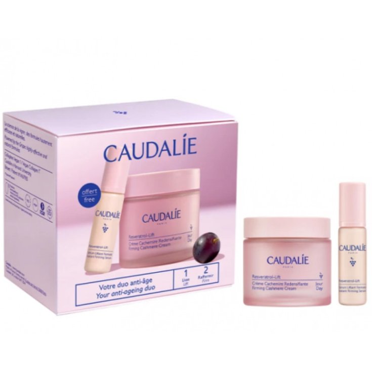 Caudalie Resveratrol Lift Cofanetto Crema Viso Ridensificante e Siero Liftante