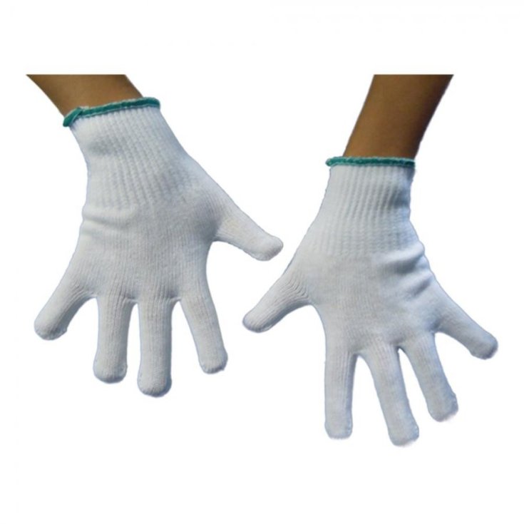 For.me.sa Guanto in Cotone Monofilo Bianco Taglia 6.5 per Allergie