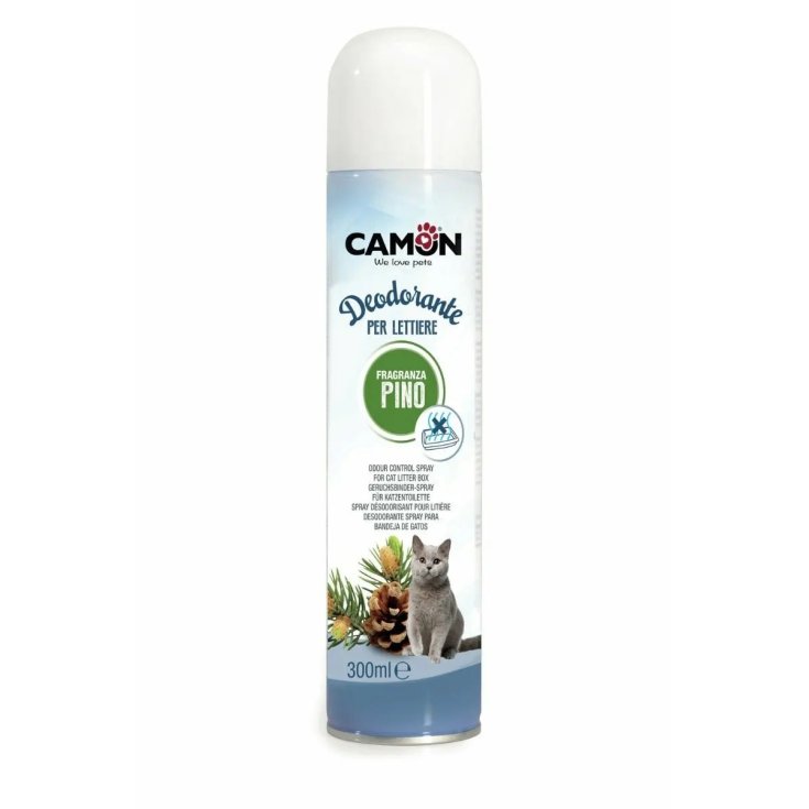 Camon Deodorante Spray Lettiera per Gatti al Pino 300ml